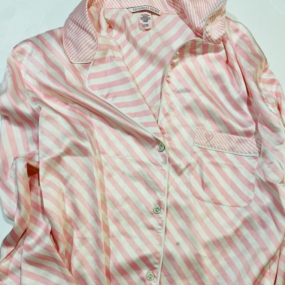 Victoria’s Secret pink Satin Silk-like pajama set